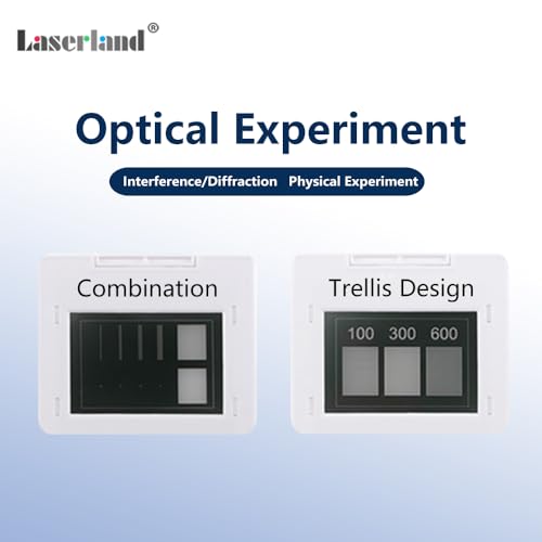 Double-Slit Experiment Single Slit Double Slits Combination Trellis Design Optics Elements Interference Diffraction Grating Sheet Optical Physical Experiment Kit