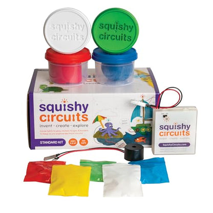Squishy Circuits Standard Kit - Explore Electrical Circuits with Play Dough - STEM Science Kits for Kids Age 8-12 - Fun and Educational at Home, Classroom, Camp, and More! - style: Standard Kit