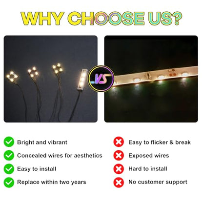 Upgraded Led Light Kit Compatible with Lego Captain Jack Sparrow's Pirate Ship Set, Lights Decoration Compatible with Lego 10365 (Model Not Included) - style: Classic Version