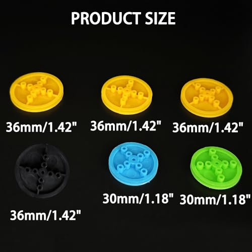 90PCS Belt Pulley Set 2MM Hole Plastic Belt Pulley with Rubber Band for DIY Model Toy RC Car Robot Airplane Accessories (90)
