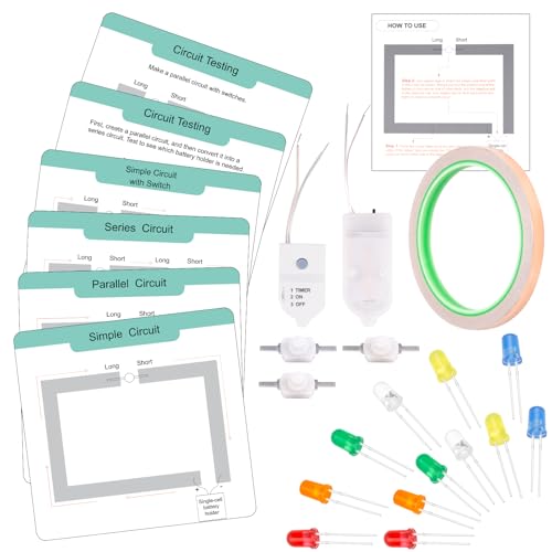 GiftAmaz Paper Circuits Kit for Kids, Child-Friendly Paper Circuit Board - style: Paper Circuits Kit