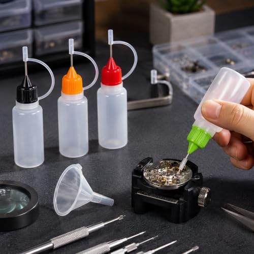 Precision Applicator Bottles Set, 5PCS, 4 x 10ML/0.33oz