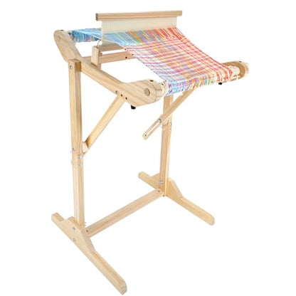 PURCOULEUR 16 Inches Rigid Heddle Loom with Holder, Loom Kit for Adults