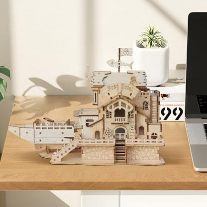 3D Wooden Puzzles for Adults, DIY Pirate Ship Model Building Kit