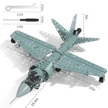 Model Airplane STEM Building Projects Toys - DIY Building STEM Projects Toys for Kids Boys Girls Ages 8-12-16, Assembly Science Kit Model Plane Birthday Gift Toy for Kids Boys 8 9 10 11 12 Years Old - style: 821-4