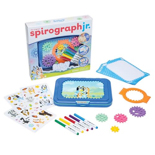 Spirograph Jr Bluey Toys Toddler Arts and Crafts for Kids Drawing Kit - style: Bluey
