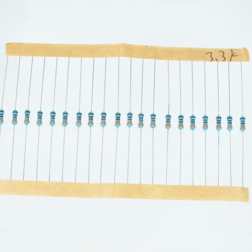 Resistor Kit, 2600Pcs 130 Values, 1 Ohm-3M Ohm 1% 1/4W