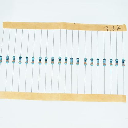 Resistor Kit, 2600Pcs 130 Values, 1 Ohm-3M Ohm 1% 1/4W