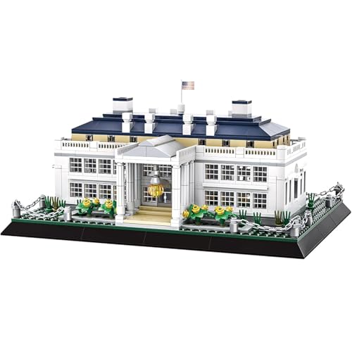 894Pcs White House Building Set World Landmark Architecture Model Collectible Toy for Kids and Adults - color: White House