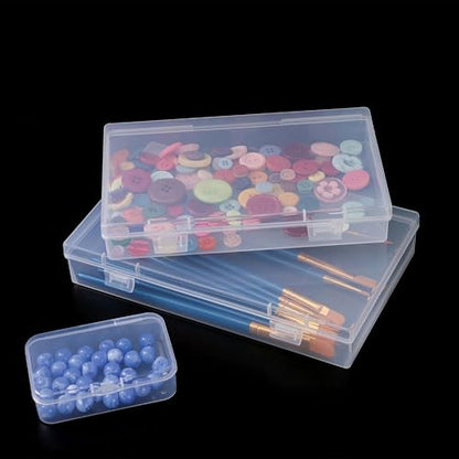 LJY 20 Clear Plastic Boxes, 3 Sizes for Hardware - color: Transparent, size: Mixed Sizes