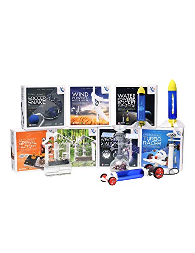 PLAYSTEM Outdoor Water Powered Rocket Physics Learning Set-with Tail, Body and Pump DIY Rocket Science Experiment Kit- Space STEM Outdoor Toys Gift for Kids,Teens, Boys & Girls - color: Pro