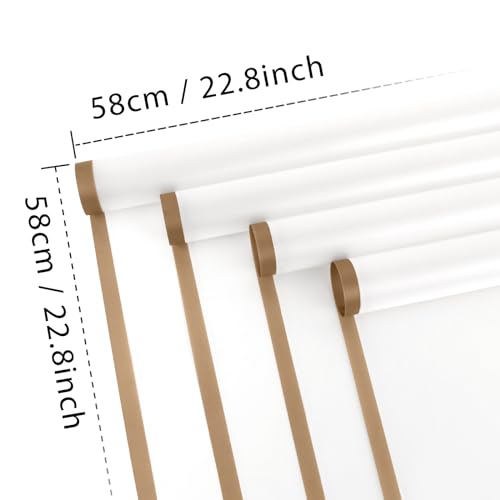 FUHITIM 20 Sheets Flower Waterproof Wrapping Paper(Fog Color) - color: Fog Color