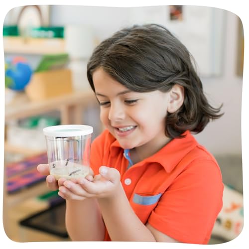 Insect Lore Butterfly Farm - Live Cup of 5 Caterpillars, Reusable Habitat, STEM Butterfly Activity Journal & Supplies - Grow, Observe and Release Painted Lady Butterflies - style: Butterfly Farm