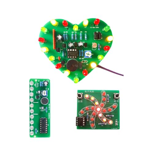 Gikfun 3-Set LED PCB Soldering Practice Kit DIY Electronics Learning