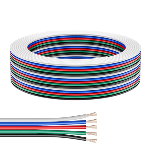 BTF-LIGHTING 20AWG 5 Pin 32.8ft Extension Cable, UL Recognized Component - size: 5 Conductor, style: 20 Gauge