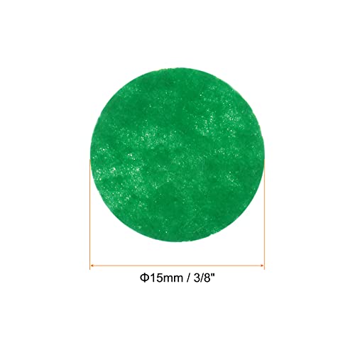 HARFINGTON 300pcs Round Felt Circles, 15mm 5/8" Pre Cut Felt Craft Pads Non-Woven Mini Felt Fabric Circles for DIY Sewing Handcraft Cut Projects Craft Finishing, Green - color: Green, size: 15mm