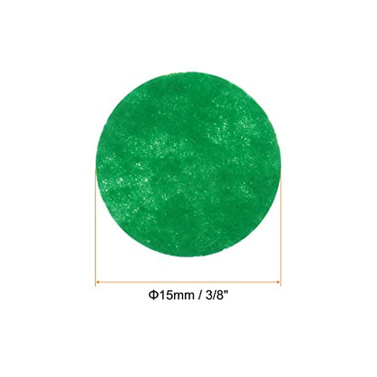 HARFINGTON 300pcs Round Felt Circles, 15mm 5/8" Pre Cut Felt Craft Pads Non-Woven Mini Felt Fabric Circles for DIY Sewing Handcraft Cut Projects Craft Finishing, Green - color: Green, size: 15mm