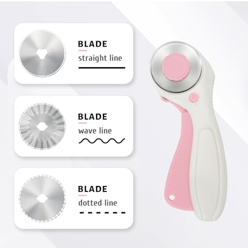 MANUFORE Orange Carft Knife and Pink Sewing Scissors Bundle