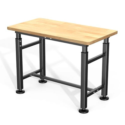 Ultrawall Freestanding Workbench for Garage, Adjustable Height Work Table - size: 42 x 20 inch