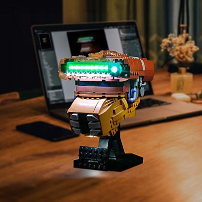 VONADO LED Light Kit Compatible with Lego Princess Leia (Boushh) Helmet 75351, DIY Lights Compatible with Princess Leia Lego Helmet (NO Model), Creative Decor Lighting Compatible with Lego Helmet 2023 - style: Light Compatible with Lego Princess Leia Bous