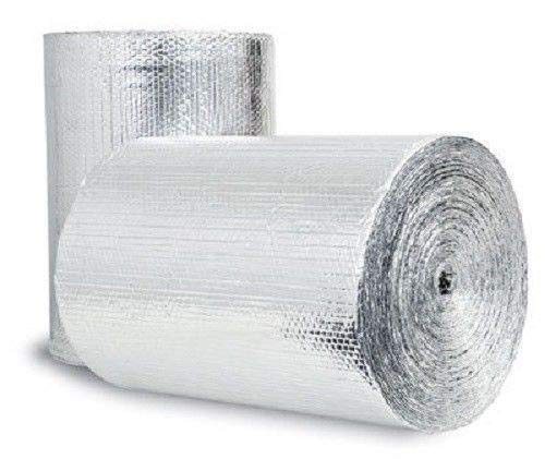 Double Bubble Reflective Foil Insulation: (48 in X 10 Ft Roll) Industrial Strength, Commercial Grade, No Tear, Radiant Barrier Wrap for Weatherproofing Attics (Limited Edition)