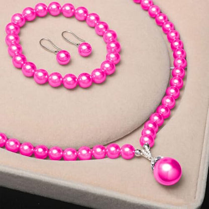 2116 Pcs Hot Pink Pearl Bracelet Making Kit Gold Beads for Bracelets - color: 15-Hot Pink & Gold