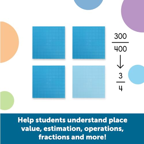 Learning Resources Plastic Base Ten Flats - style: Base Ten Flats