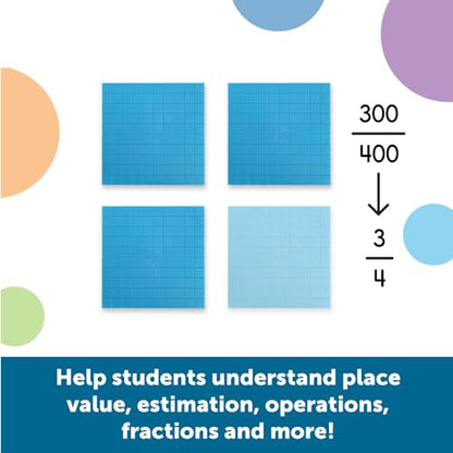 Learning Resources Plastic Base Ten Flats - style: Base Ten Flats