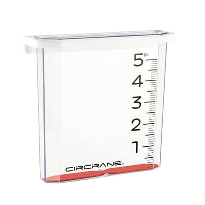 Circrane 5-Inch Waterfall Rain Gauge, Easy Read Outdoor Rain Gauge for Garden, Deck, Lawn and Yard, with Weather Resistant Bracket & Stainless Steel Screws, Clear