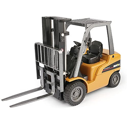 duturpo 1/50 Scale Diecast Forklift Truck Toys, High Detail Metal Construction Vehicles Model Toy for Kids (Forklift) - style: Forklift