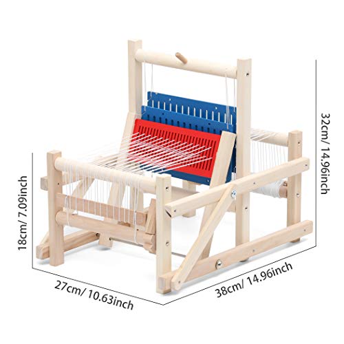 LAVIEVERT Wooden Multi-Craft Weaving Loom DIY Hand-Knitting Weaving Machine Intellectual Toys for Kids