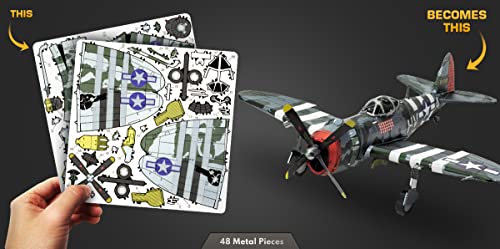 Metal Earth P-47 Thunderbolt 3D Metal Model Kit Fascinations - style: P47 Thunderbolt