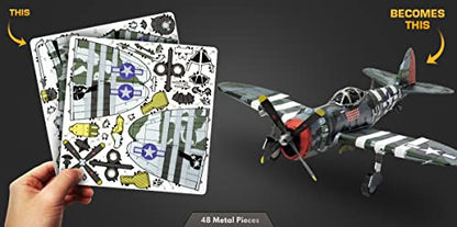 Metal Earth P-47 Thunderbolt 3D Metal Model Kit Fascinations - style: P47 Thunderbolt