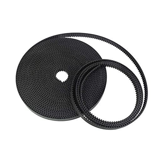 Zeelo 3D Printer Timing Belt, 2GT 15mm Width, 3M/5M/ 10M Toothed Belt GT2 3D Printer Timing Belt Pulley, 15mm Width 2GT Rubber Synchronous Timing Belt for 3D Printer (10m) - size: 10M