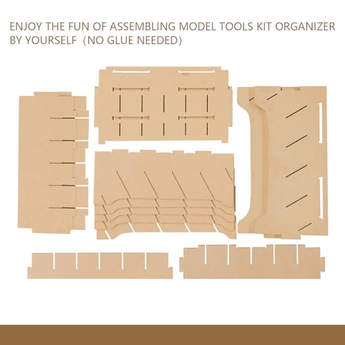 Paint Rack Organizer for 30 Bottles, Craft Supplies Storage, MDF Material, Tools Storage Suitable for Tamiya Paints, Miniature Model Paint Set GK9 - size: 30 Holes Paints