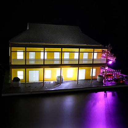 Evemodel 30pcs Pre-Wired Micro Litz Wire White 0603 SMD LED Light 7.8'' Wire Resin Cover Waterproof CD0603W - color: White