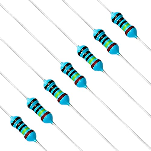 Chanzon 100pcs 1/4W (0.25W) 2.4K Ω ohm Metal Film Fixed Resistor - size: [1-4ZC07] 2.4K ohm