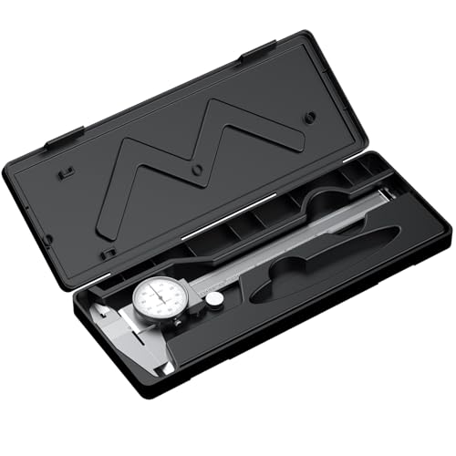 HDLNKAK Dial Caliper Shockproof with Watch 0-6" Range - color: White