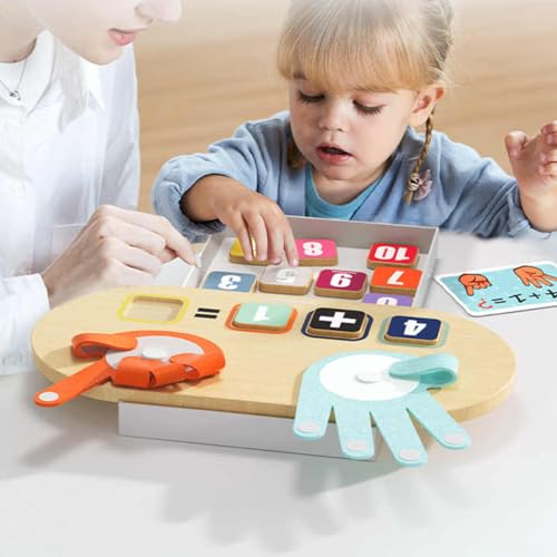 TOP BRIGHT Montessori Toy for 3 4 5 Years, Number Counting Blocks Math Toy
