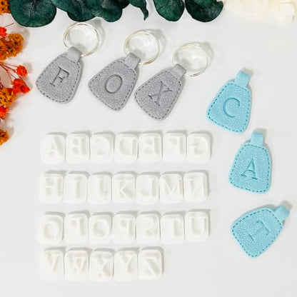 Xaekicr 26PCS Alphabet Polymer Clay Cutters Set – Uppercase Letter Clay Cutters for Polymer Clay Molds, Clay Tools for DIY Crafts, Leather, Baking - color: F color