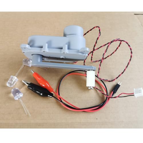 Nightbreeze Hand Crank Generator for Physics & Science Labs – Energy Conversion Teaching Apparatus with LED Bulbs – Classroom Demonstration, School Science Education, Output DC 1-12V