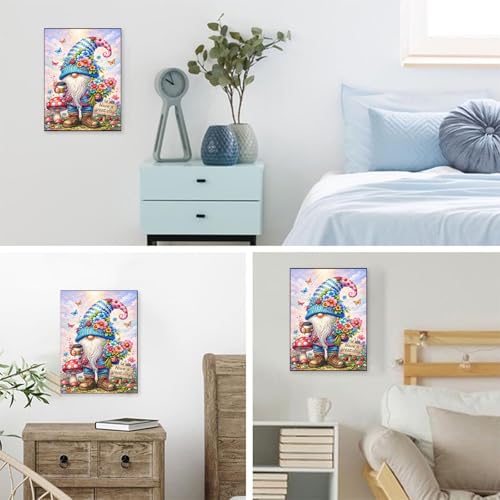 ajepon Gnome Diamond Art Kits for Adults 12X16 inch - color: G9719