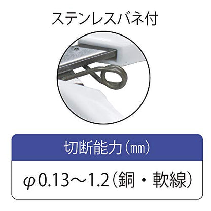 TOP Nipper Cutting Pliers Sharp Heavy Duty Japanese Stainless Steel, Spring Loaded Precision Flush Cut Pliers 4.5", Wire Cutter Tool, Made in JAPAN - color: 02: Size 115