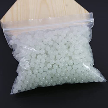 8mm White Glass Beads Kit 600pcs for Jewelry Making - size: 8mm White