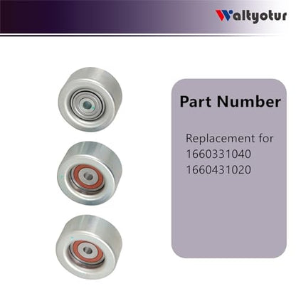 Idler Pulley Kit Replacement for 4Runner Tacoma Tundra FJ Cruiser Hilux III 1660331040 1660431020