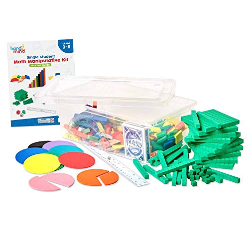 hand2mind Individual Student Manipulative Kit for Kids Ages 8-10, Individual Practice for Kids at Home Or Classroom, Easy to Follow Guide, Math Manipulative Supplies, Homeschool Supplies (Set of 12) - style: Set of 12