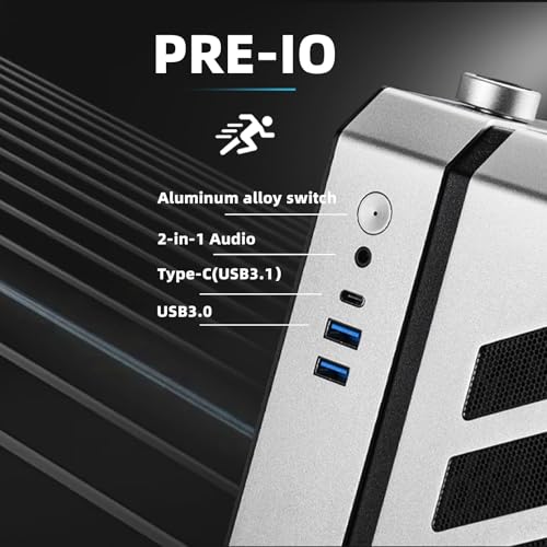 Mechanic Master C34Pro Portable Compact ATX/E-ATX Gaming PC Case Yellow - color: Yellow