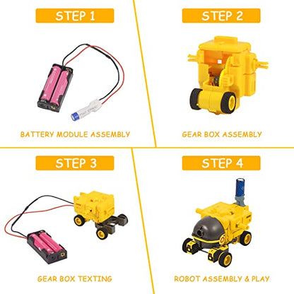 AESGOGO STEM Projects for Kids Ages 8-12, Science Experiment Solar Robot Toys for Kids to Build.