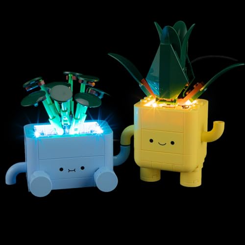YEABRICKS LED Light Kit for Lego Happy Plants 10349 - style: Only Light Happy Plants