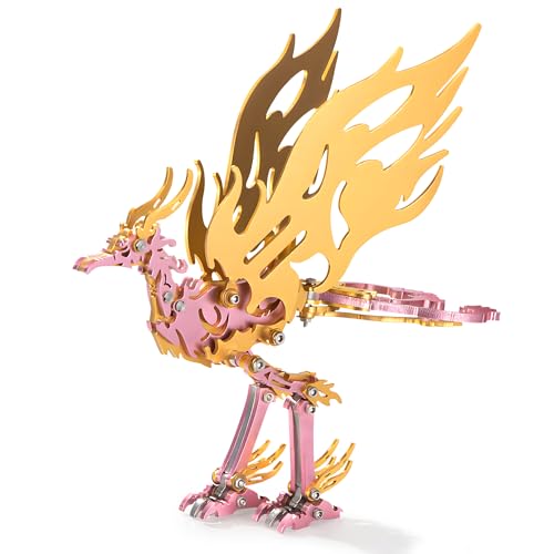 3D Metal Puzzles for Adults, Mechanical Metal Model Kits for Adults Bi Fang, 3D Puzzle Stainless Steel Ornaments for Men Women Art Craft Gifts Toys(Golden Wing). - color: C3